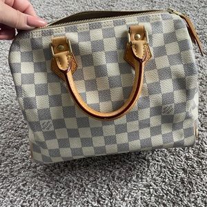 Authentic Louis Vuitton Damier Azur Speedy 25
